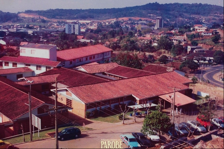 Vista do hospital na década de 90